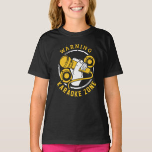 Camiseta Cantor da Zona de Karaokê Música Presente de Anive