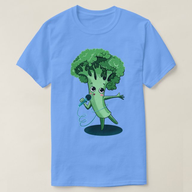 Camiseta Cantor de brócolis (Frente do Design)
