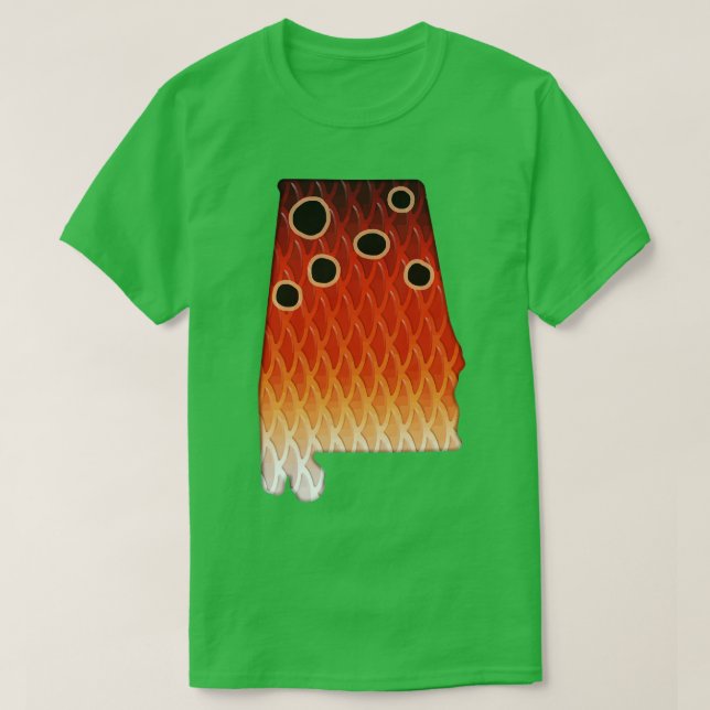 Camiseta Cantor de Cantarilho do Alabama Tambor Vermelho In (Frente do Design)