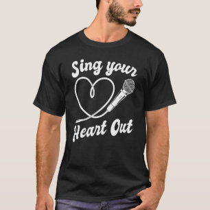 Camiseta Cantor de Cantora Sing Your Heart