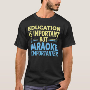 Camiseta Cantor de Karaokê 80s Retro Vintage Educação É Imp