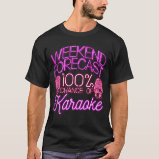 Camiseta Cantor de Karaokê Anos 80 Fim de Semana Retrô vint