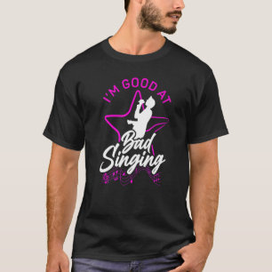 Camiseta Cantor De Karaoke, sou bom em cantar mal 1