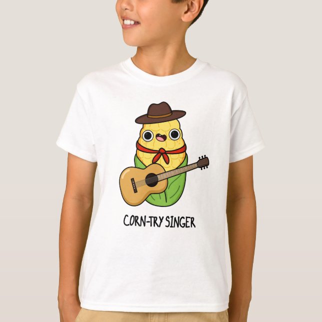 Camiseta Cantor de Milho Funny Corn Pun (Frente)