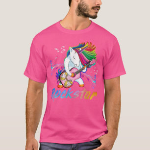 Camiseta Cantor de Música Rockin da estrela do Unicorn Rock