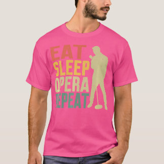Camiseta Cantor de Ópera de Repetição do Sono