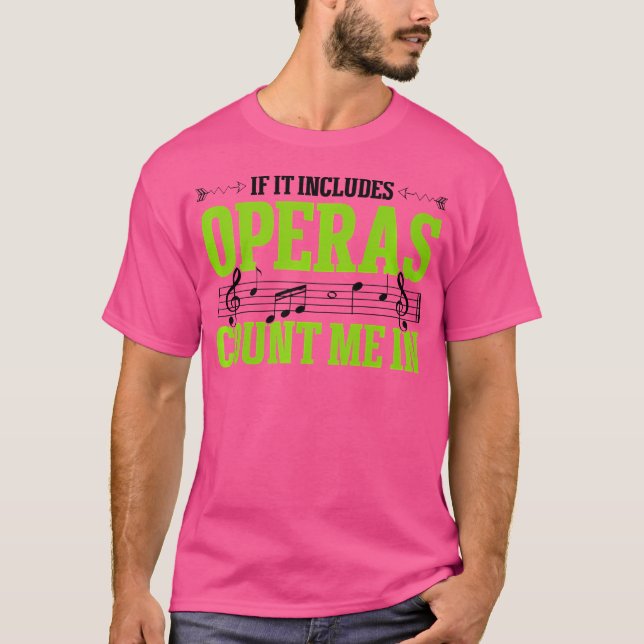 Camiseta Cantor de Ópera Musical do Coro (Frente)