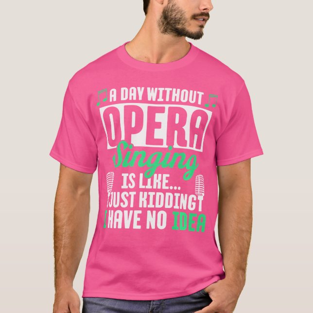 Camiseta Cantor de Ópera Musical do Coro (Frente)