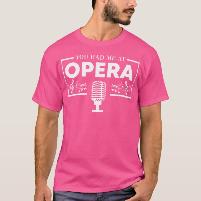 Camiseta Cantor de Ópera Musical do Coro (Frente)