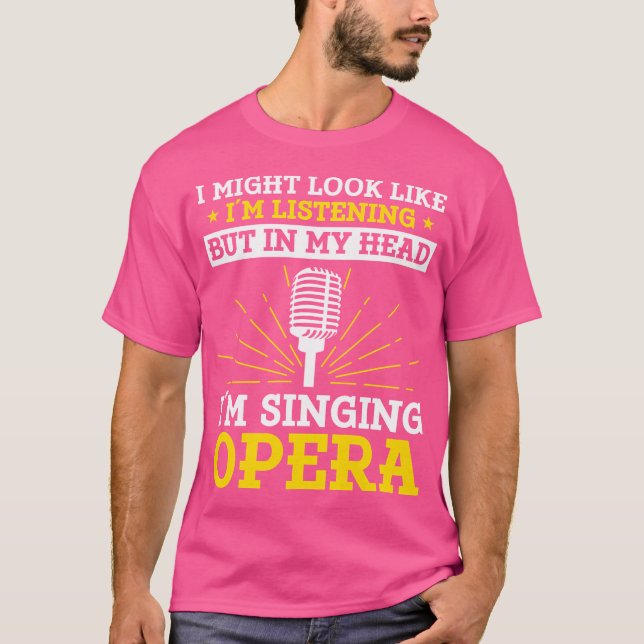 Camiseta Cantor de Ópera Musical do Coro (Frente)