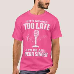 Camiseta Cantor de Ópera Para Vocalista de Ópera Cantor Ten
