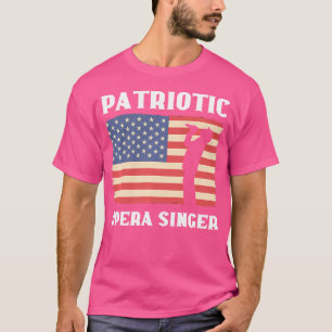 Camiseta Cantor de Ópera Patriótico Música Coral Cantor de