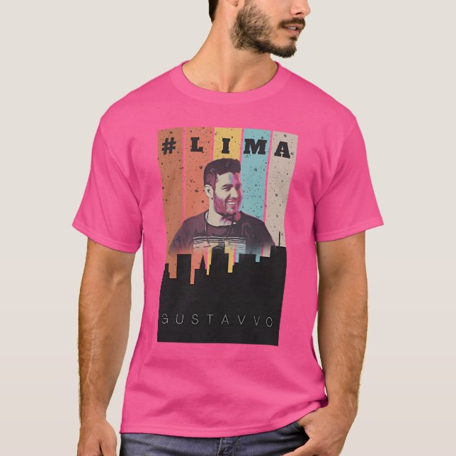 Camiseta Cantor de Pop Lima brasileira (Frente)