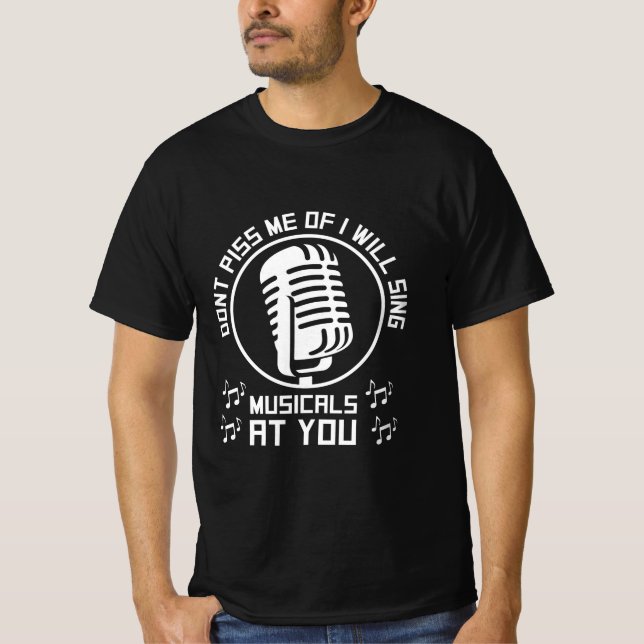 Camiseta Cantor de Teatro Broadway (Frente)