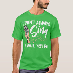 Camiseta Cantor Engraçado para Homens Mulheres Microfone Ka