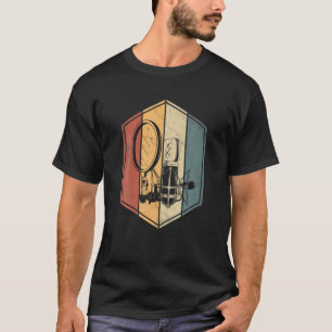 Camiseta Cantor Gifts Vintage Studio Microphone Music Lover