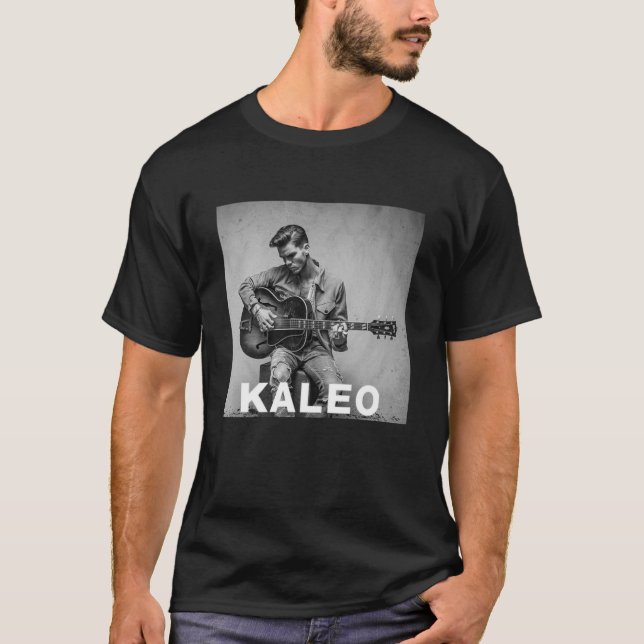 Camiseta Cantor Kaleo Banda Music Tour Clássico (Frente)