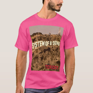 Camiseta Cantor Vermelho Escuro Melhor Tendência Agora Logo