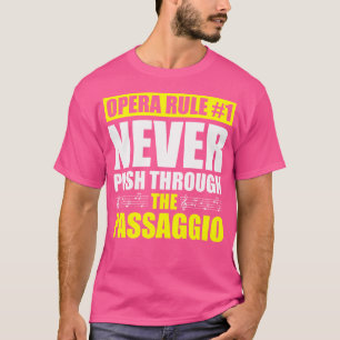 Camiseta Cantora Da Ópera Para A Música Tenor Vocalista