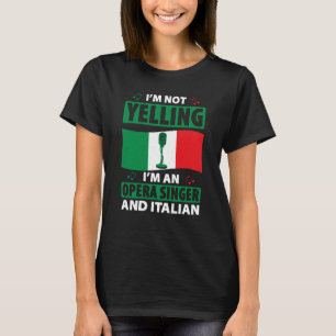 Camiseta Cantora Da Ópera Para A Música Tenor Vocalista