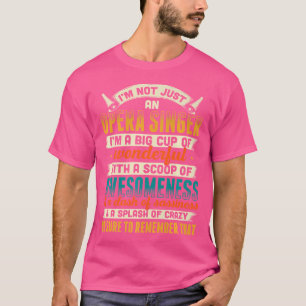 Camiseta Cantora Da Ópera Para A Música Tenor Vocalista
