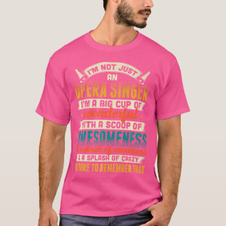 Camiseta Cantora Da Ópera Para A Música Tenor Vocalista