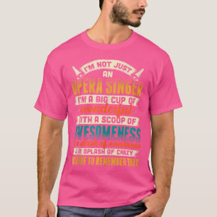 Camiseta Cantora Da Ópera Para A Música Tenor Vocalista
