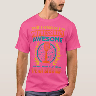 Camiseta Cantora Da Ópera Para A Música Tenor Vocalista