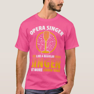 Camiseta Cantora Da Ópera Para A Música Tenor Vocalista