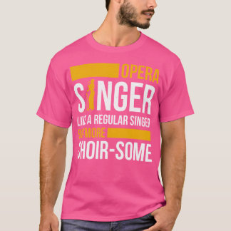 Camiseta Cantora Da Ópera Para A Música Tenor Vocalista