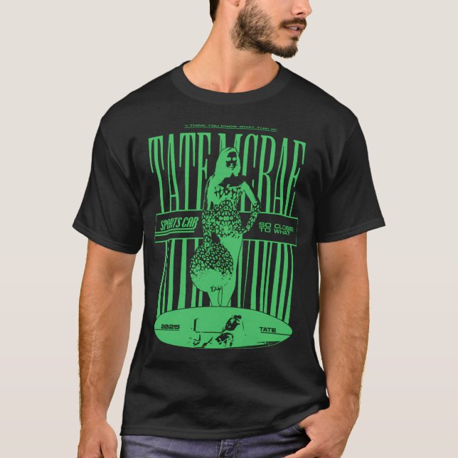 Camiseta Cantora Pop Silhueta Verde (Frente)
