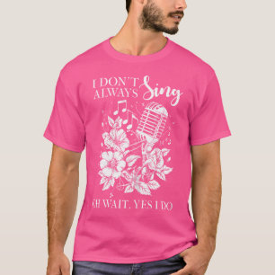 Camiseta Cantora Vintage Microfone Flores Cantando Garota C