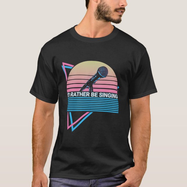 Camiseta Cantores De Música Karaoke Eu Preferencialmente Ca (Frente)