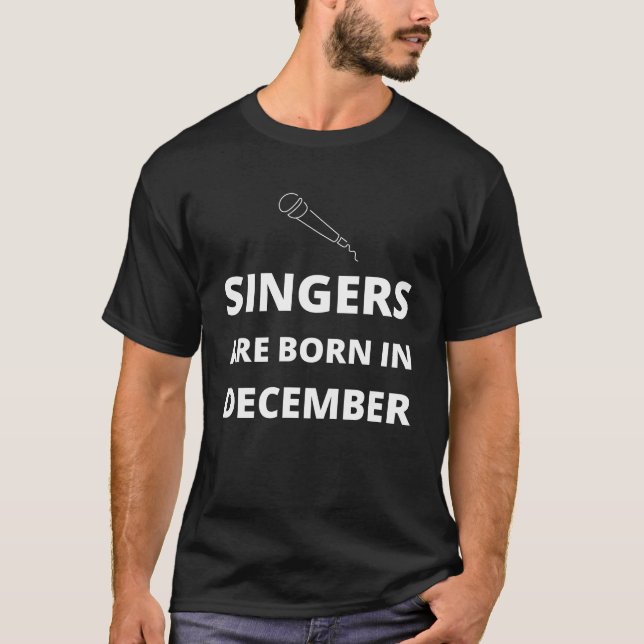 Camiseta Cantores estão nasceres em dezembro (Frente)
