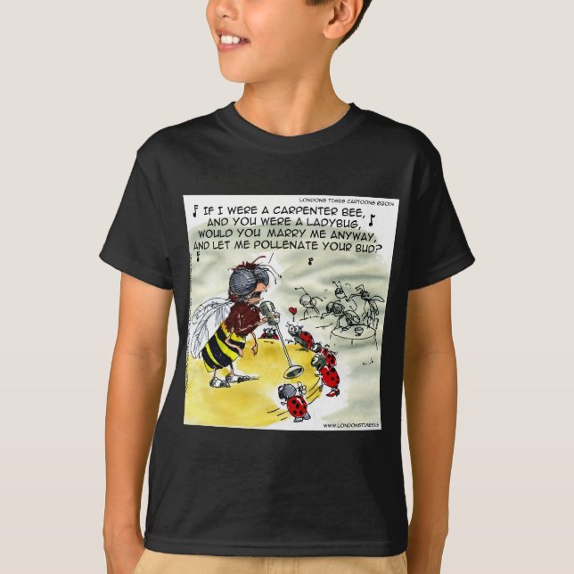 Camiseta Cantores Noturnos de Insetos Engraçados (Frente)