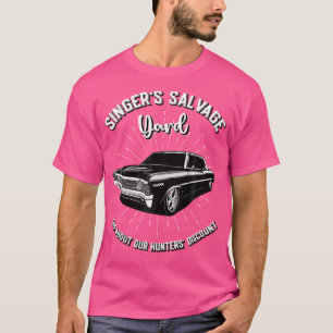 Camiseta Cantores Salvage Yard Hunters Descontam Engraçado