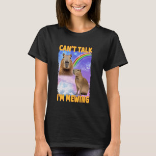 Camiseta Canu2019t Talk I'm Mewing Capybara