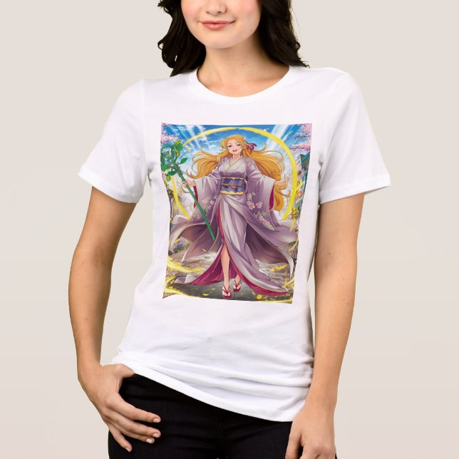 Camiseta-Canvas confortável para mulheres (Frente)