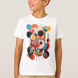 Camiseta Canvas Geométrica: Filhos de Abstrato e Círculos
