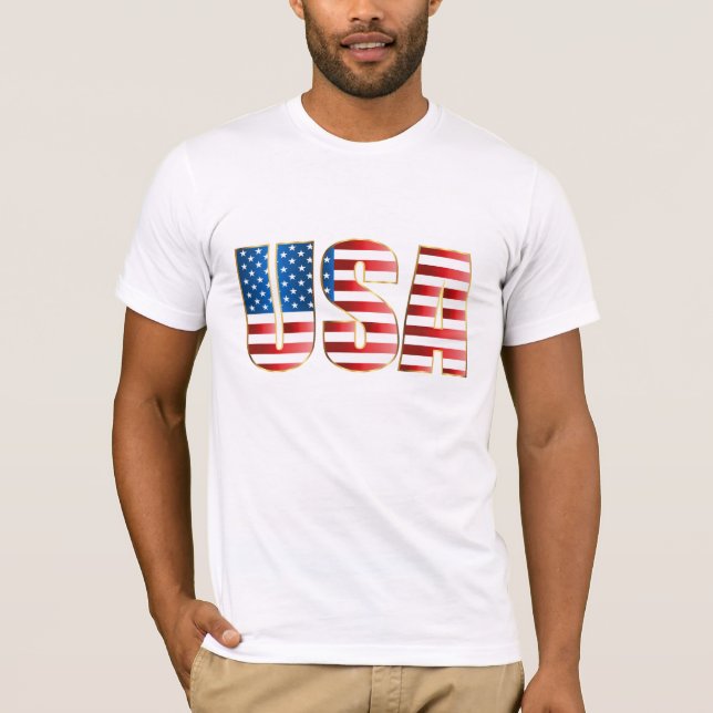 Camiseta Canvas T-Shirt-EUA Mens Bella (Frente)