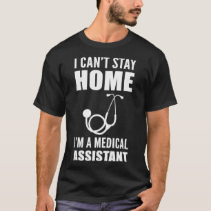 Camiseta Canx27t fica em casa Presente da Frontliner Médica