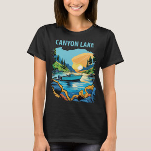 Camiseta Canyon Lake Arizona Azul Viagem