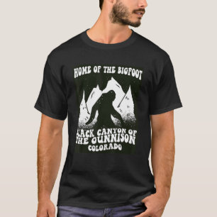Camiseta Canyon Negro da Lar do Gunnison Colorado Maine