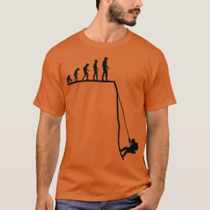 Camiseta Canyoning Anunciando Desfiladeiro Abseilando Evolu