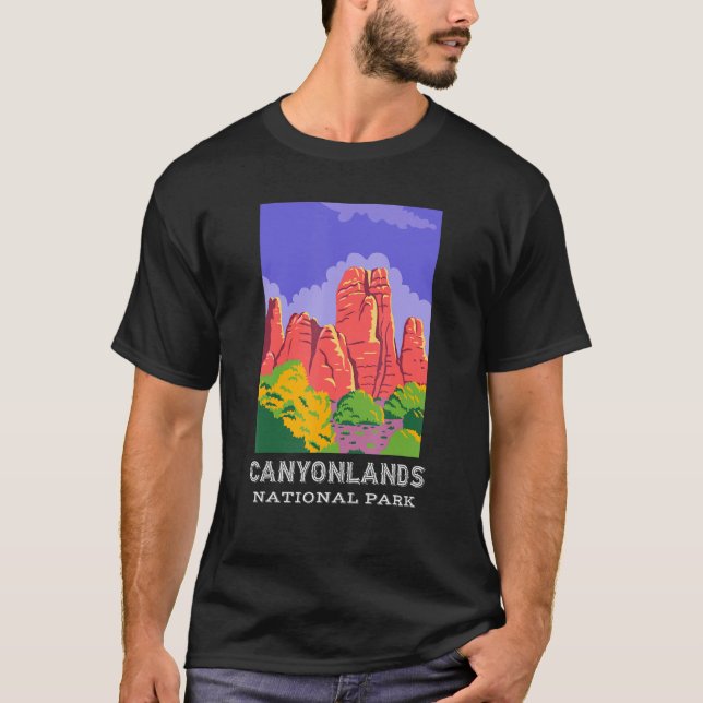 Camiseta Canyonlands National Park Shirt Utah Camping Hikin (Frente)