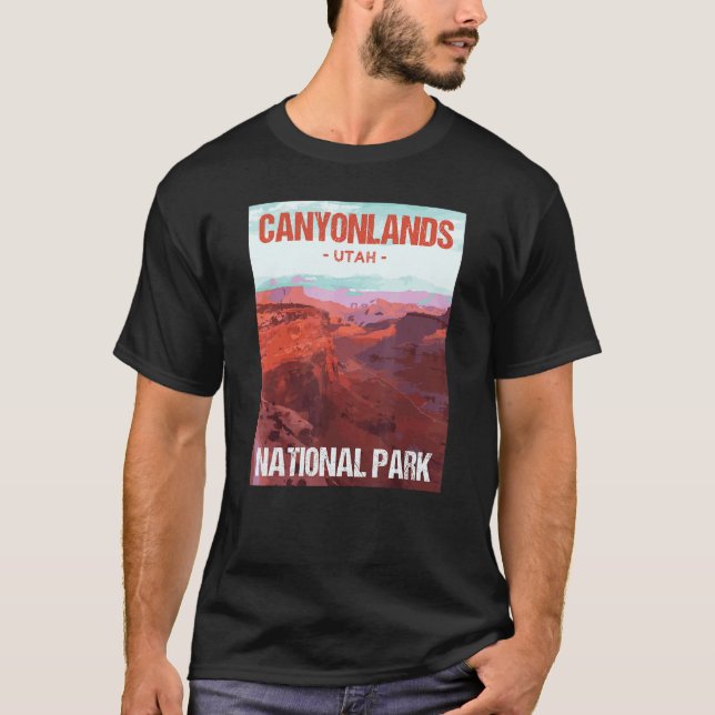 Camiseta Canyonlands National Park Utah Poster Design (Frente)