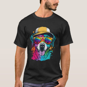 Camiseta Cão-Abstrato Cão-Cana-Cana-de-Pestana 24
