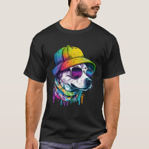 Camiseta Cão-Abstrato Cão-Cana-Cana-de-Pestana 25