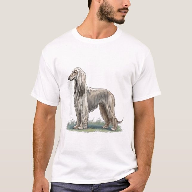 Camiseta Cão Afegão (Frente)