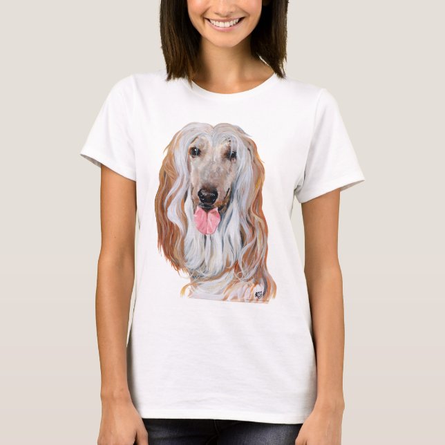 Camiseta Cão Afegão  (Frente)